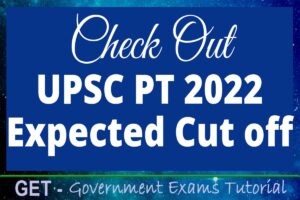 cut off UPSC PT 2022